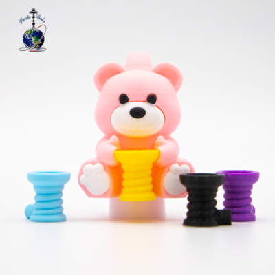 Boquilla 3D Oso Rosa + Lanyard